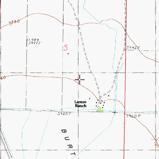Topographic Map of 25N05W05D___01 Well, MT
