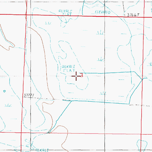 Topographic Map of 25N04W03____04 Well, MT