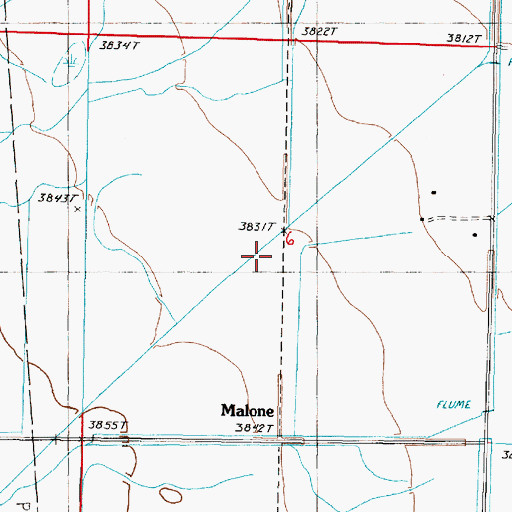 Topographic Map of 25N04W06____02 Well, MT