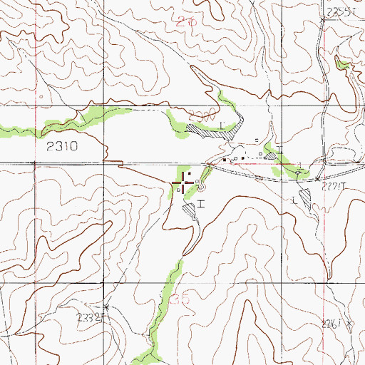 Topographic Map of 26N52E35ABBC01 Well, MT