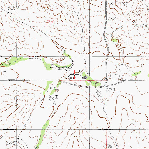 Topographic Map of 26N52E26DDCC01 Well, MT