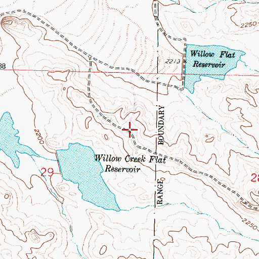 Topographic Map of 26N39E29ADAB01 Well, MT