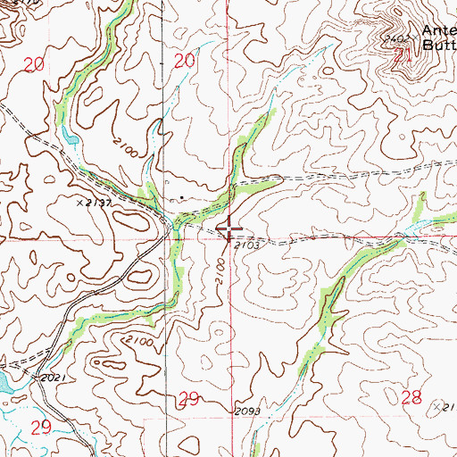 Topographic Map of 26N58E21CCCC01 Well, MT