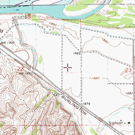 Topographic Map of 26N59E22AD__01 Well, MT