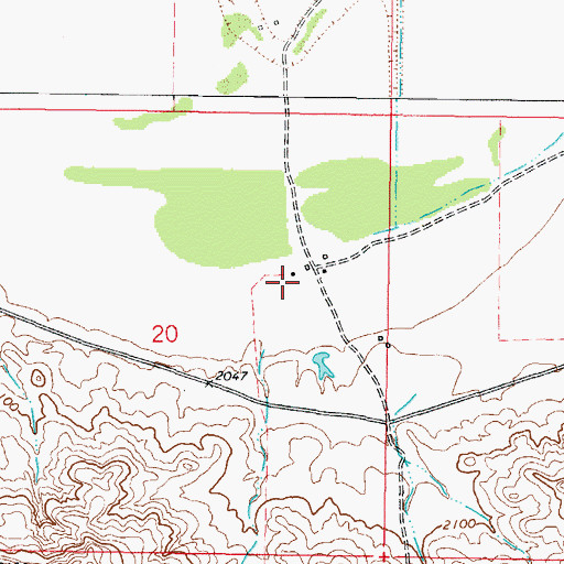 Topographic Map of 26N44E20AD__01 Well, MT