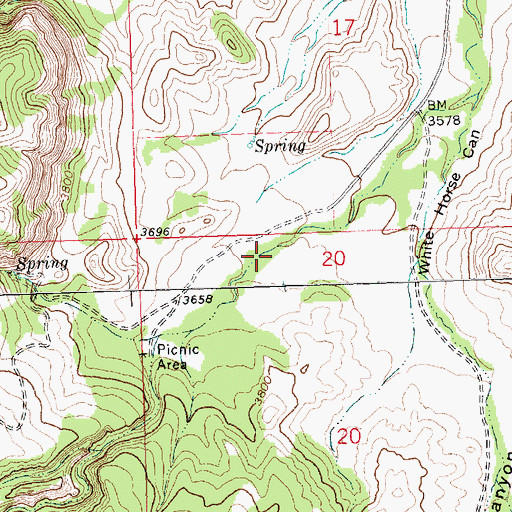Topographic Map of 26N25E20BABA02 Well, MT