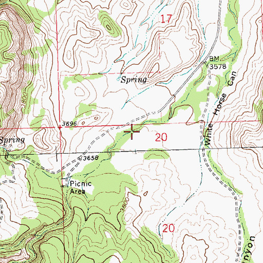 Topographic Map of 26N25E20BABA01 Well, MT
