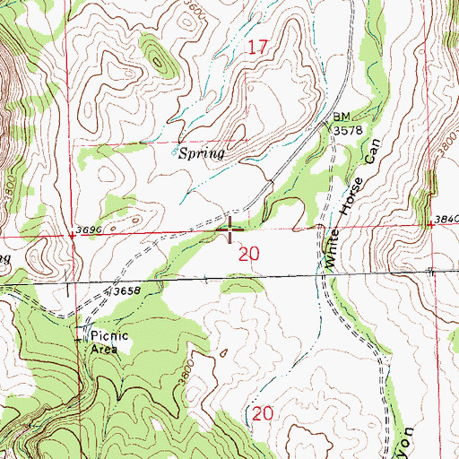 Topographic Map of 26N25E17CDD_01 Well, MT