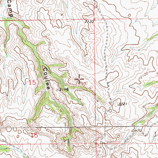 Topographic Map of 26N58E15ADDC01 Well, MT