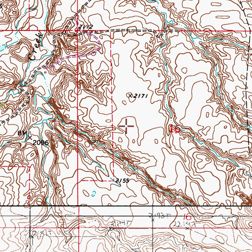 Topographic Map of 26N48E15BCCC01 Well, MT