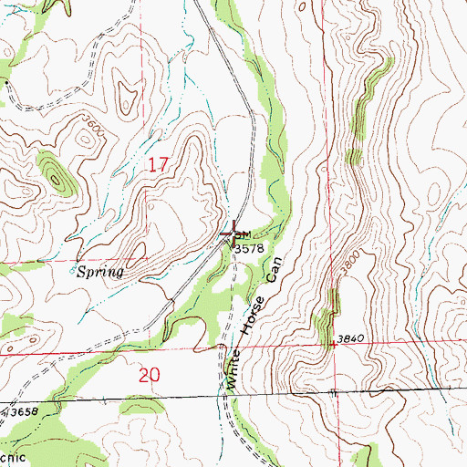 Topographic Map of 26N25E17DACB01 Well, MT