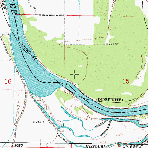 Topographic Map of 26N44E15BC__01 Well, MT