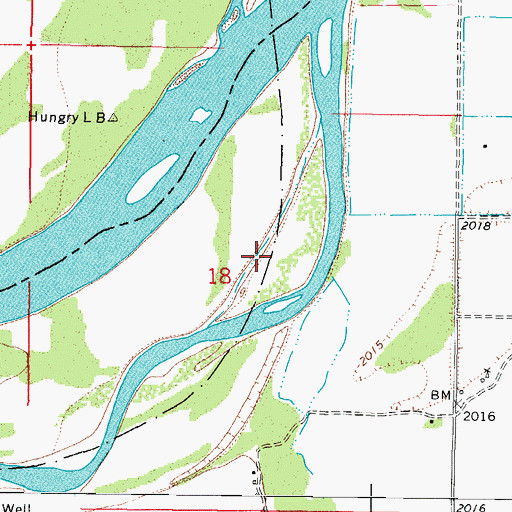 Topographic Map of 26N44E18AC__03 Well, MT