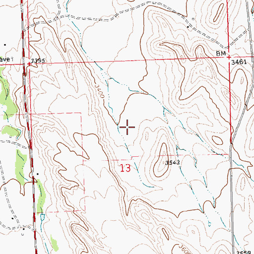 Topographic Map of 26N23E14ADA_01 Well, MT