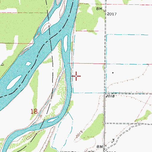Topographic Map of 26N44E18AA__01 Well, MT