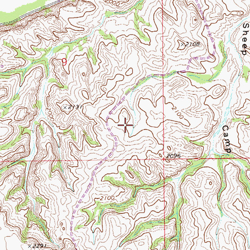 Topographic Map of 26N58E09DDBD01 Well, MT