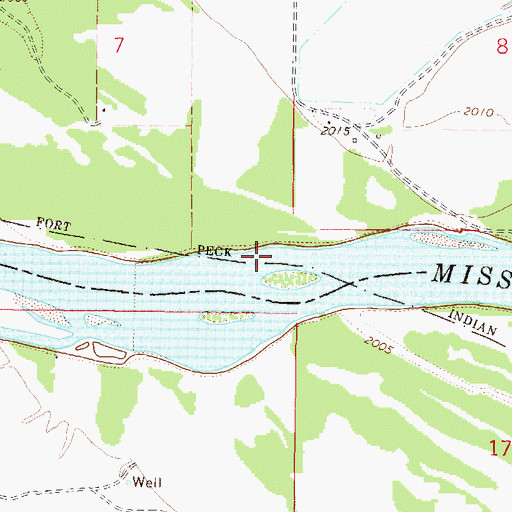Topographic Map of 26N45E18AA__01 Well, MT