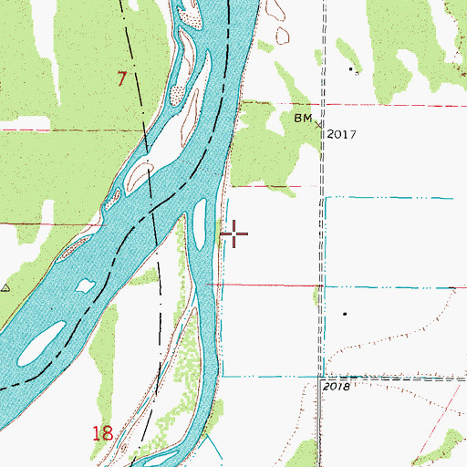 Topographic Map of 26N44E07DD__01 Well, MT