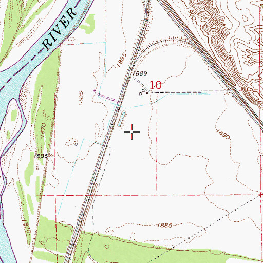 Topographic Map of 26N59E10CA__01 Well, MT