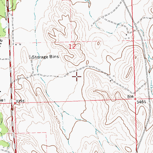Topographic Map of 26N23E12DCBB01 Well, MT