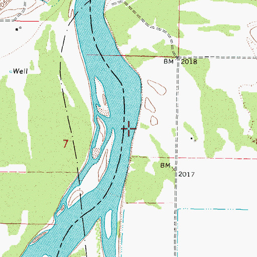 Topographic Map of 26N44E07AD__02 Well, MT