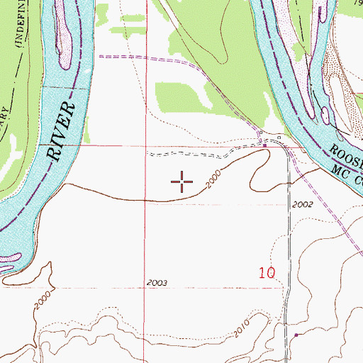 Topographic Map of 26N46E10BB__01 Well, MT