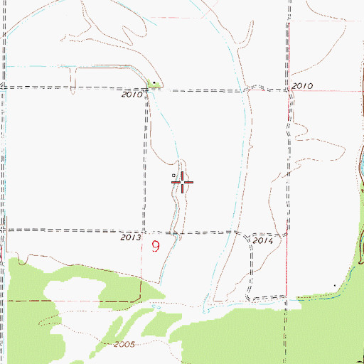 Topographic Map of 26N45E09AC__01 Well, MT