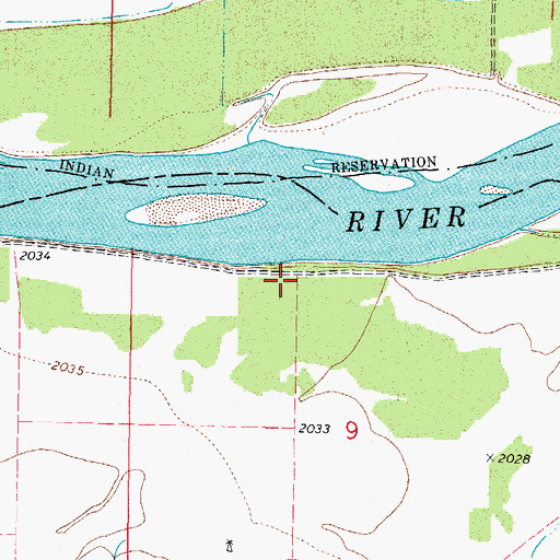 Topographic Map of 26N43E09BD__01 Well, MT