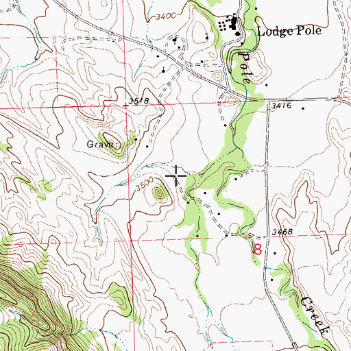 Topographic Map of 26N25E08BCA_01 Well, MT