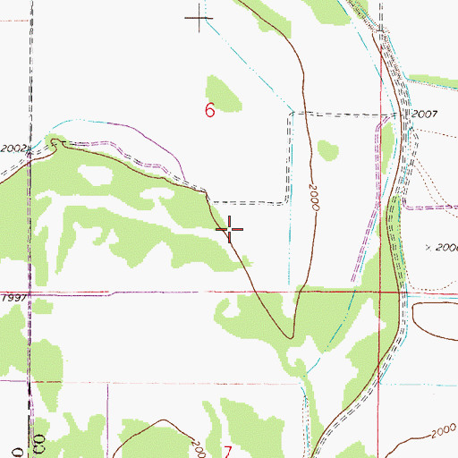 Topographic Map of 26N46E06CA__01 Well, MT