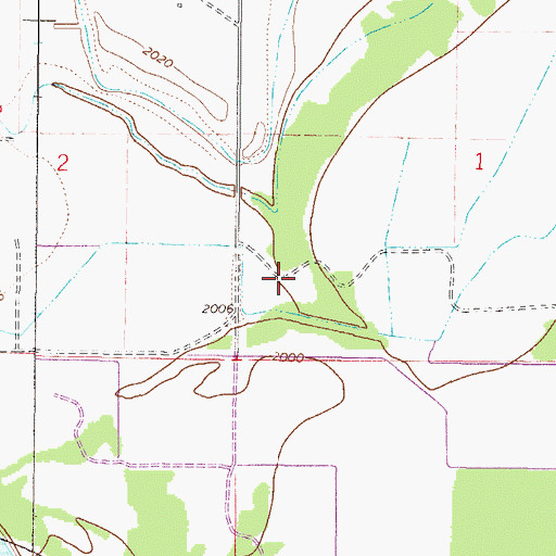 Topographic Map of 26N45E01CC__01 Well, MT