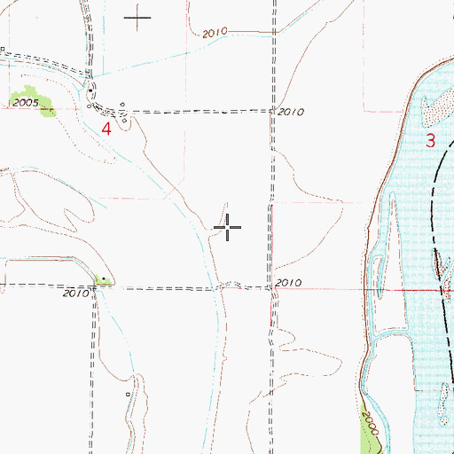 Topographic Map of 26N45E04DD__01 Well, MT