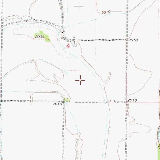 Topographic Map of 26N45E04DC__01 Well, MT