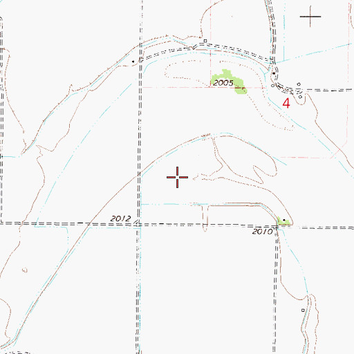 Topographic Map of 26N45E04CC__01 Well, MT