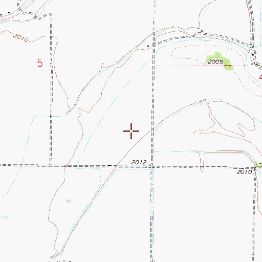 Topographic Map of 26N45E05DD__01 Well, MT