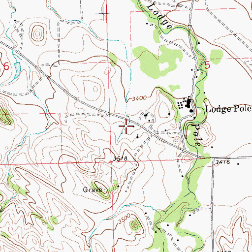 Topographic Map of 26N25E05CCB_01 Well, MT