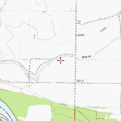 Topographic Map of 26N44E01DA__01 Well, MT