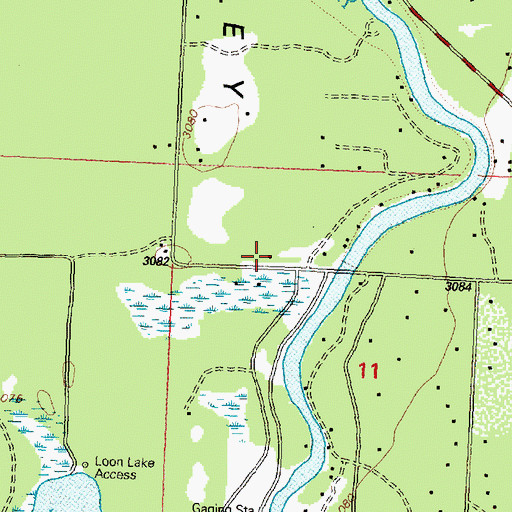 Topographic Map of 26N19W11BBDD01 Well, MT