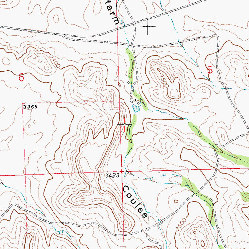 Topographic Map of 26N24E05CBB_01 Well, MT