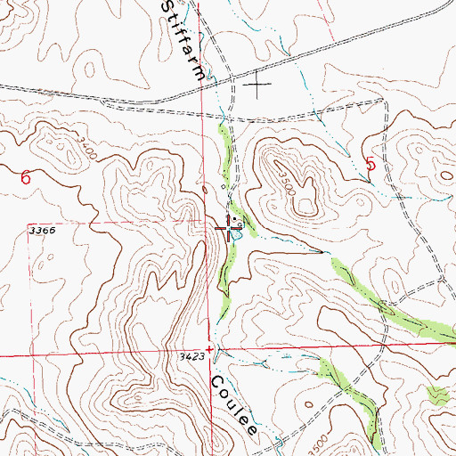 Topographic Map of 26N24E05CBC_02 Well, MT