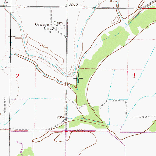 Topographic Map of 26N45E01CB__01 Well, MT