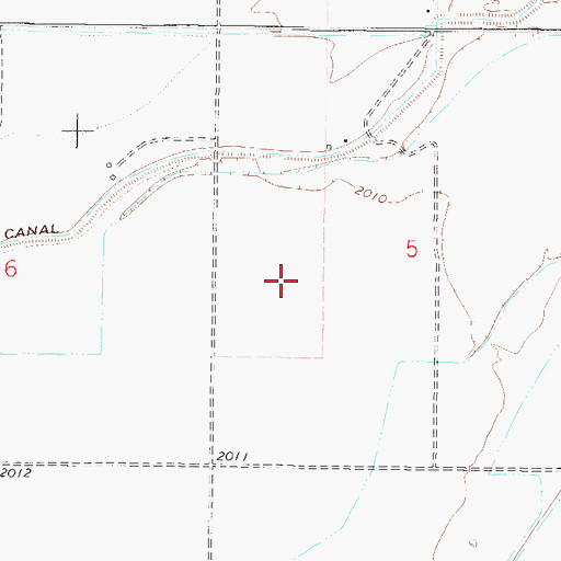 Topographic Map of 26N45E05CB__01 Well, MT