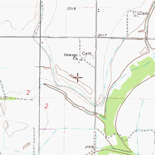Topographic Map of 26N45E02AD__01 Well, MT