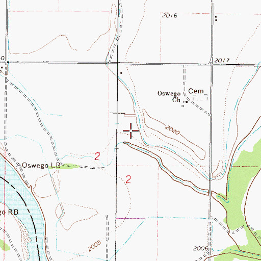 Topographic Map of 26N45E02AC__01 Well, MT