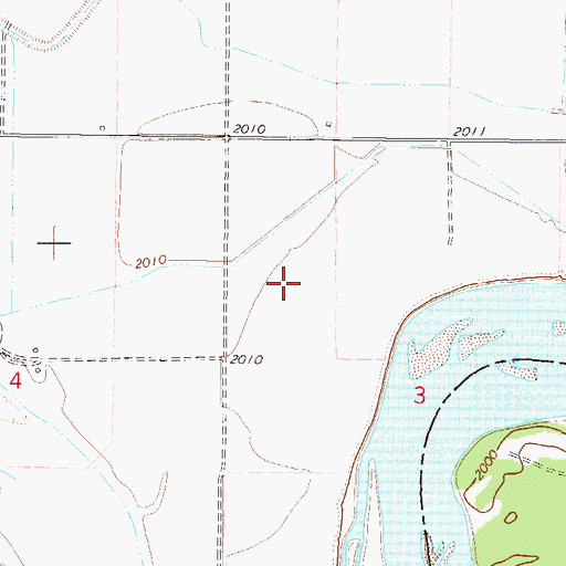 Topographic Map of 26N45E03BC__01 Well, MT