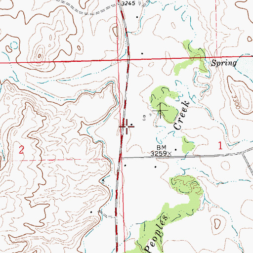 Topographic Map of 26N23E01BCB_01 Well, MT
