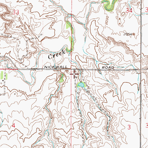 Topographic Map of 26N49E03BBBB01 Well, MT