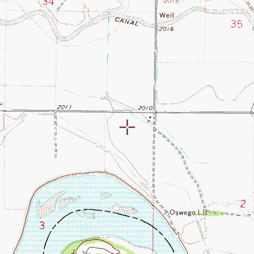 Topographic Map of 26N45E03AA__01 Well, MT