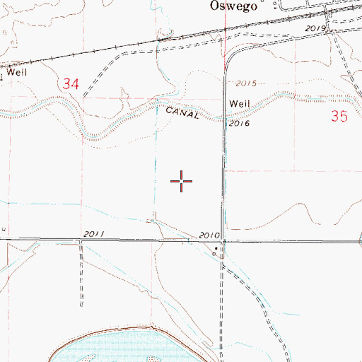 Topographic Map of 27N45E34DD__01 Well, MT