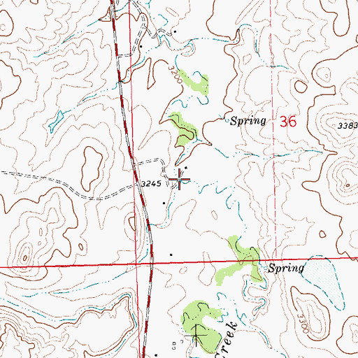 Topographic Map of 27N23E36CBD_01 Well, MT
